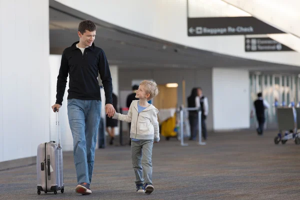 Family at the airport