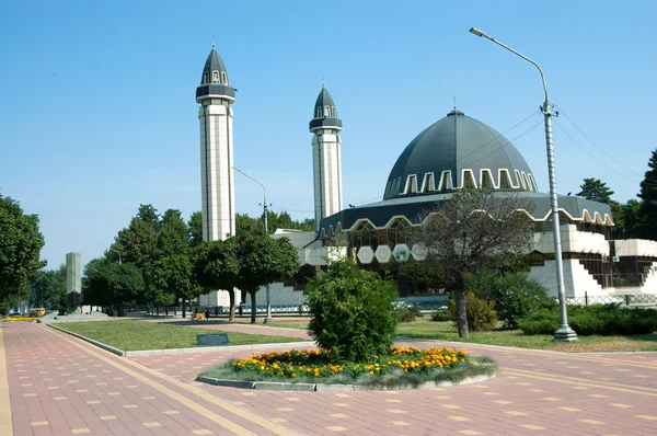 The Muslim mosque with minarets