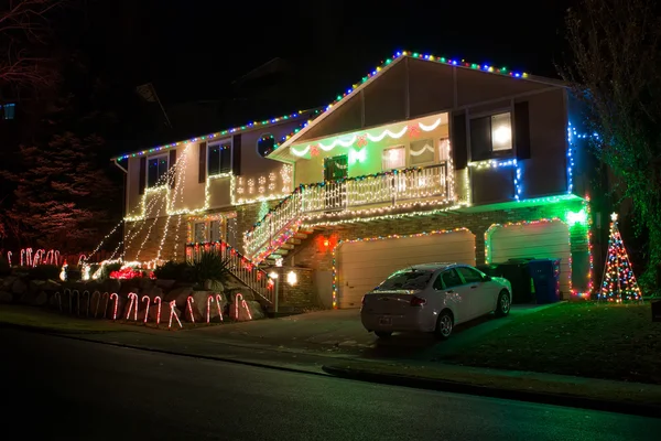 American home decorated for Christmas