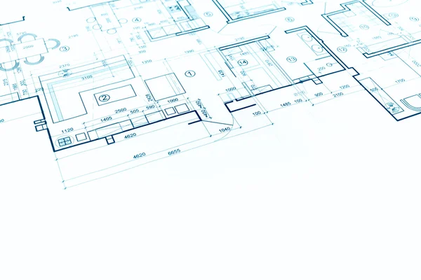 Blueprint floor plan, technical drawing, construction background