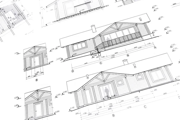 Architectural blueprints of new home