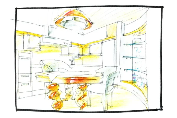 Kitchen design drawing