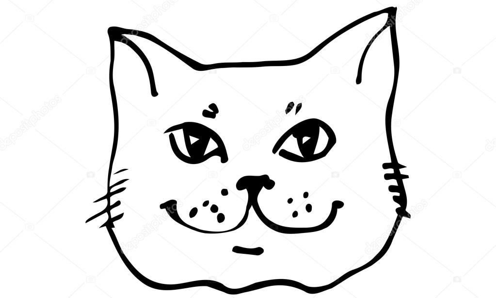 Нарисованные морды котиков Нарисованные морды котиков