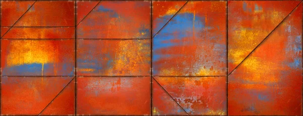 Colorful Metal Texture with Rusty Seams (Website Head)