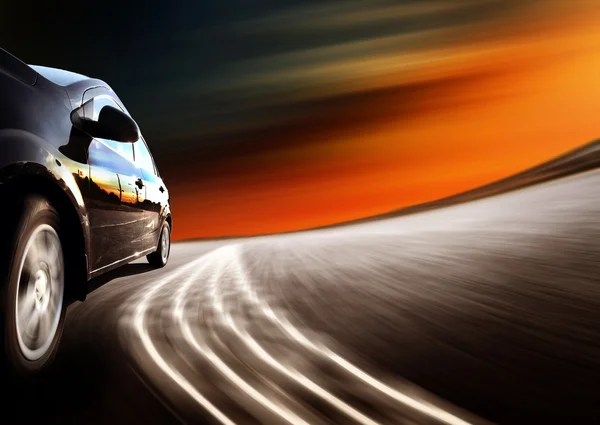 High-speed car , Motion Blur