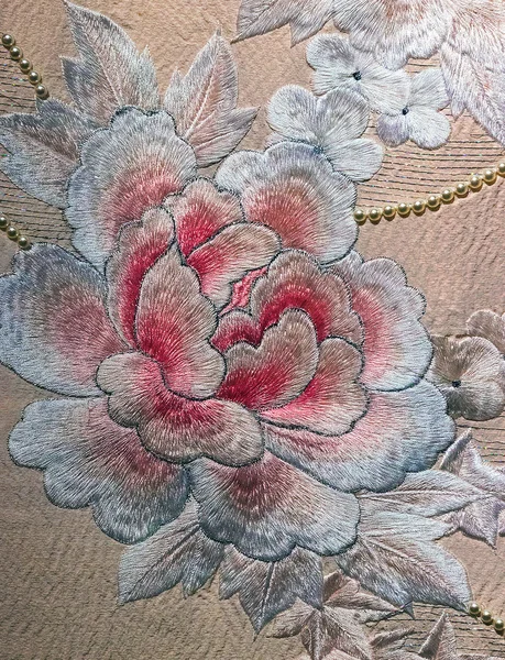 Rose in kimono floral