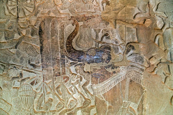 Bas-relief temple of Angkor Wat,