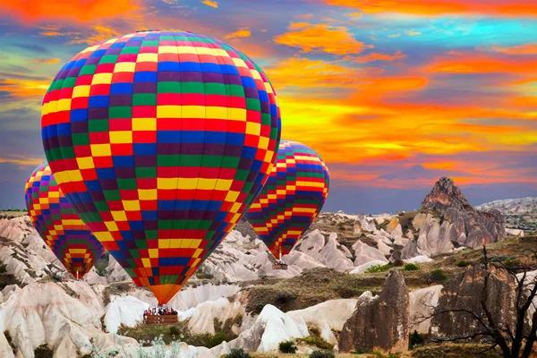 Ballooning mountain CappadociaTurkey.