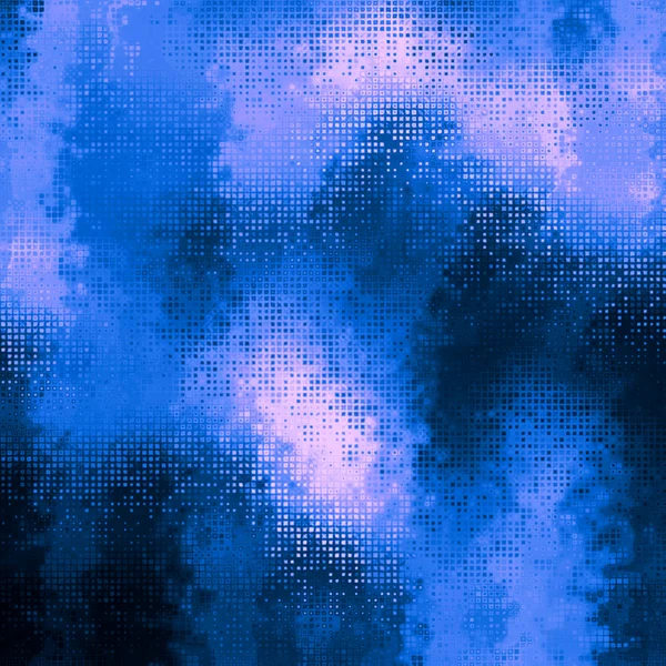 Art abstract pixel geometric pattern background in blue, black a