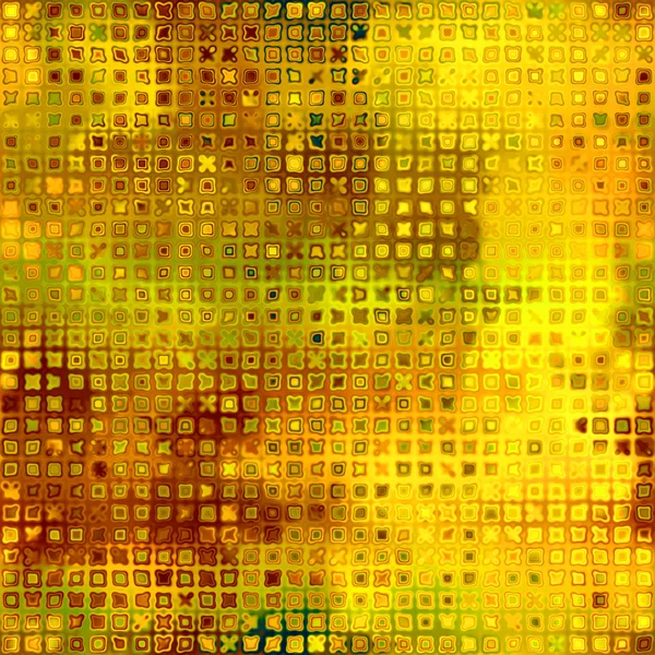 Art abstract pixel geometric pattern background in gold and brow
