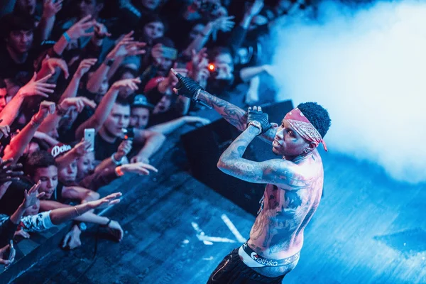 Kid Ink performing live in Moscow, Russia