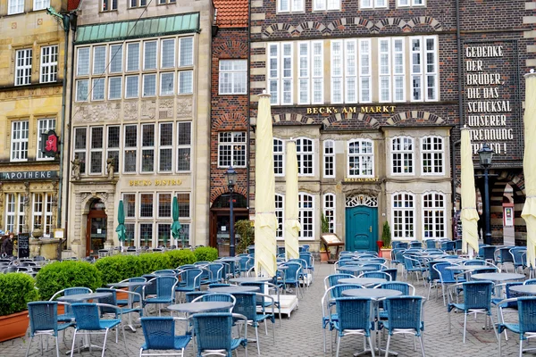 Historic facades of Market Square in Bremen