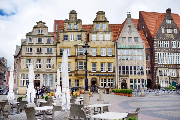 Historic facades of Market Square in Bremen