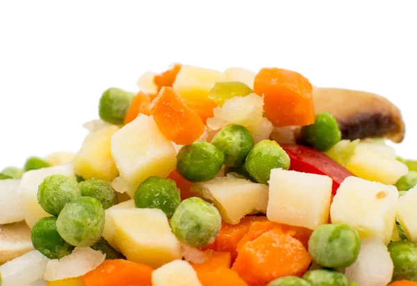 Frozen vegetables for soup