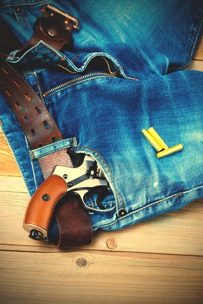 Revolver in the pocket