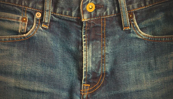 Blue jeans, front view