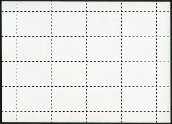 Blank postage stamp sheet on black background