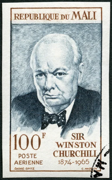 MALI - 1965: shows Sir Winston Leonard Spencer Churchill (1874-1965), politician