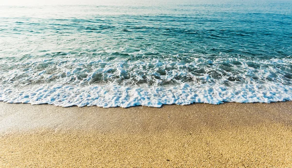 Wave of  sea on   beach