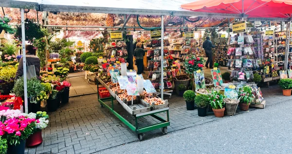 The flower market in Amsterdam