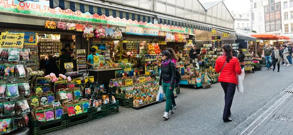 The flower market in Amsterdam