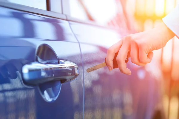 Key in female hand