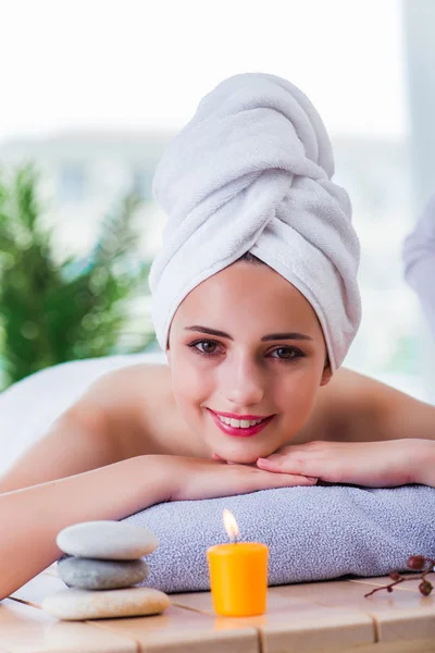 Young woman in spa concept