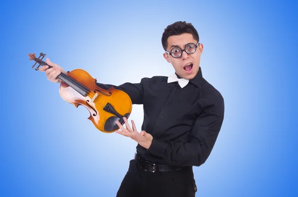 Funny violin player