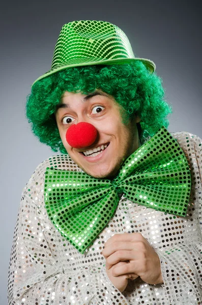 Funny person in saint patrick holiday concept