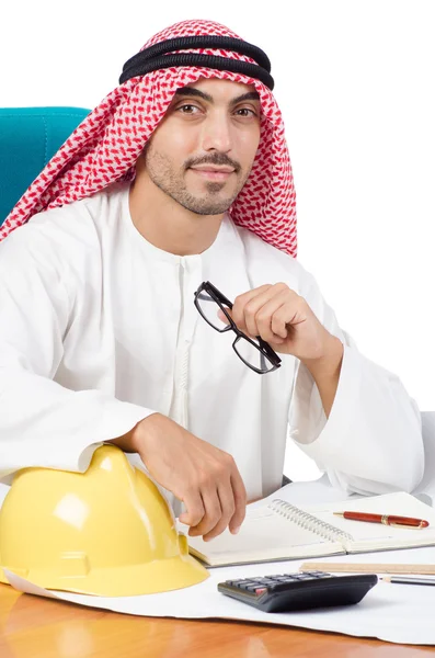 Arab man working in the office