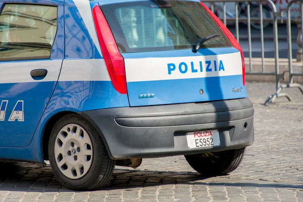 Police Car in Rome, Italy.