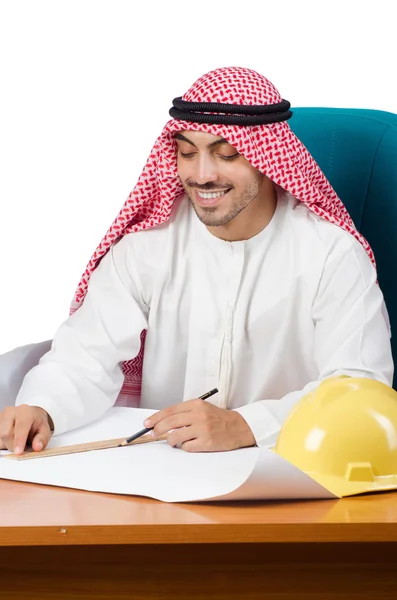 Arab man working in the office