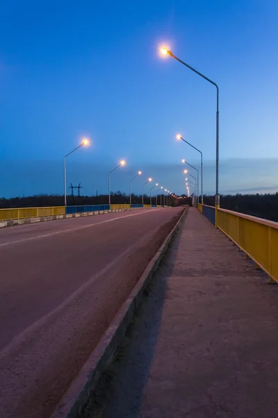 Evening Bridge lit lanterns