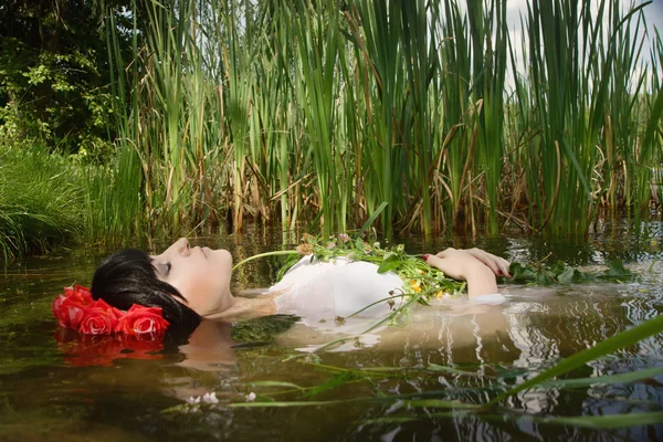 Young drown woman