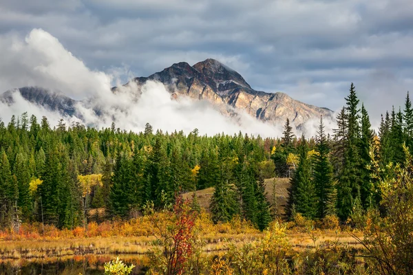 Autumn mountains and clouds