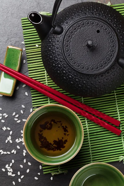 Asian tea and teapot