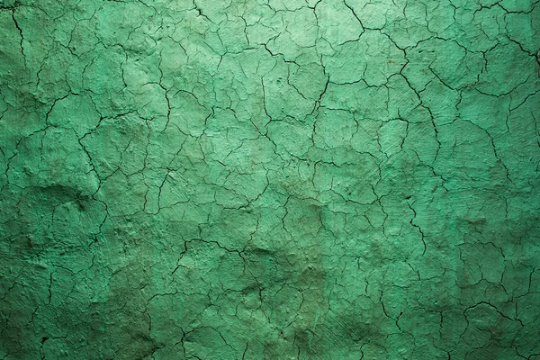 Old texture green cracked wall
