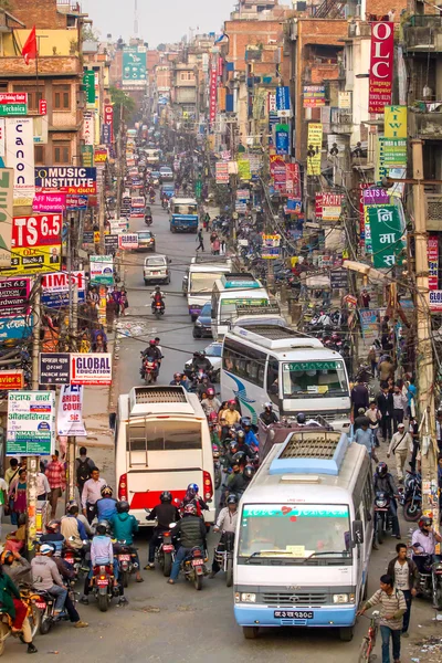 Traffic jam in Katmandu