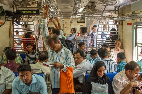 Passengers in Indian Railway train