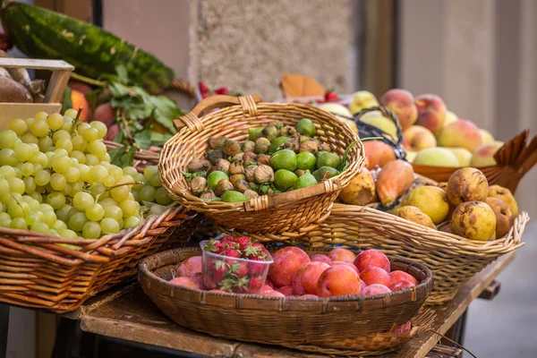 Fruits and Vegetables in baskets
