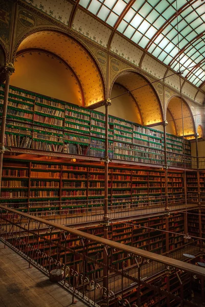 AMSTERDAM, NETHERLANDS - MARCH 15, 2016: Old library of Rijksmuseum, Amsterdam. Library is the largest public art history research place in Holland on March 15, 2016 in Amsterdam - Netherland.