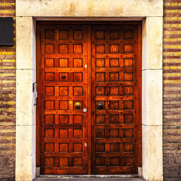 Ancient Venetian wooden door.