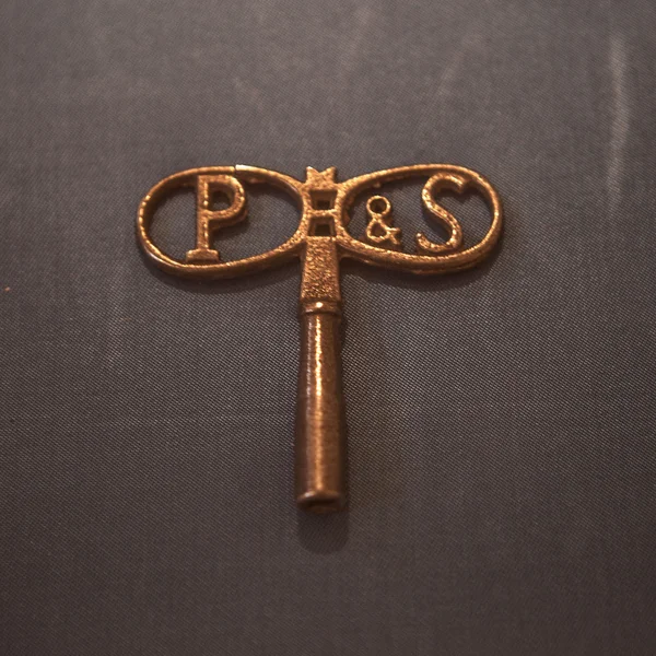 Vintage key in close up