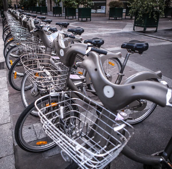 City bikes for rent in Paris