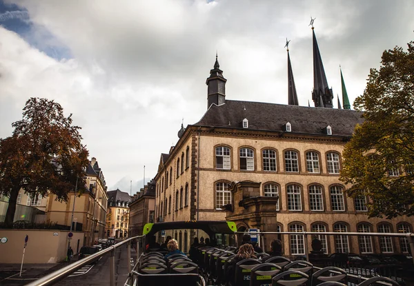 Vintage European buildings in Luxembourg