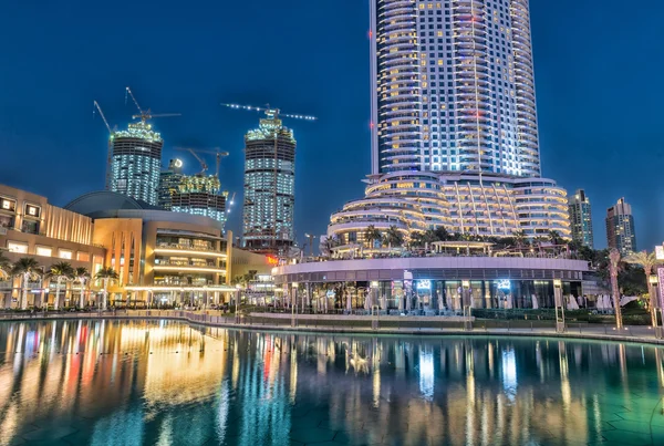 Dubai at dusk, United Emirates. City skyline