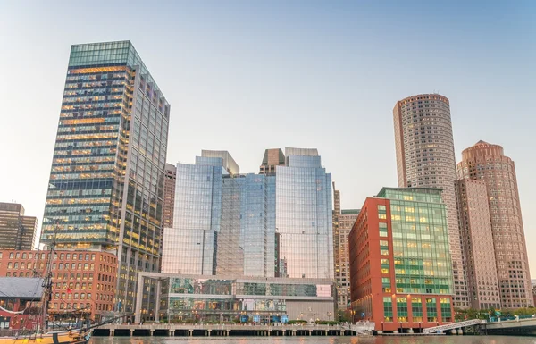 BOSTON - SEPTEMBER 23, 2015: Panoramic city skyline. Boston attr