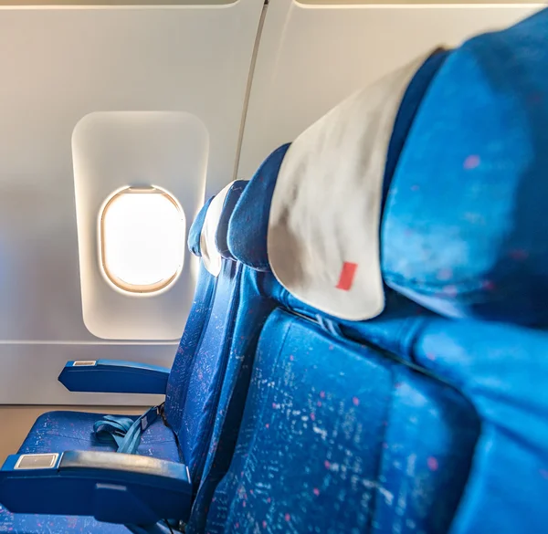 Window seat on a modern airplane