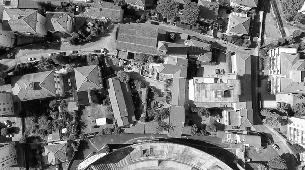 Overhead view of Pisan Homes, Tuscany, Italy