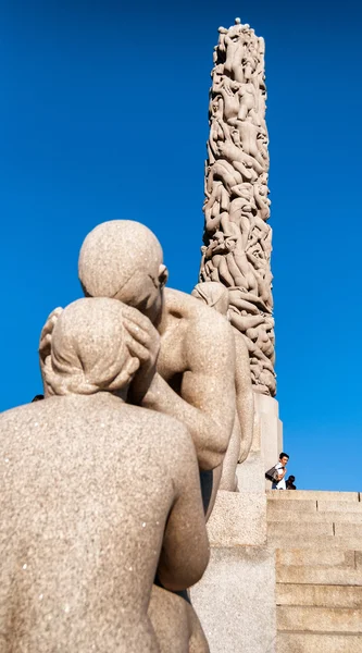 OSLO, NORWAY - JUNE 2009: Statues in Vigeland park in Oslo, Norw